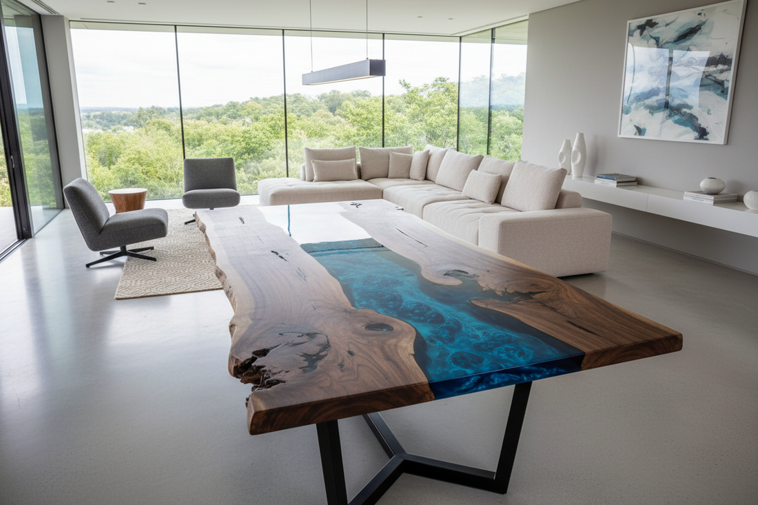 How to Choose the Perfect Living Room Table in Cyprus – Expert Guide for Handmade Wood & Resin Tables